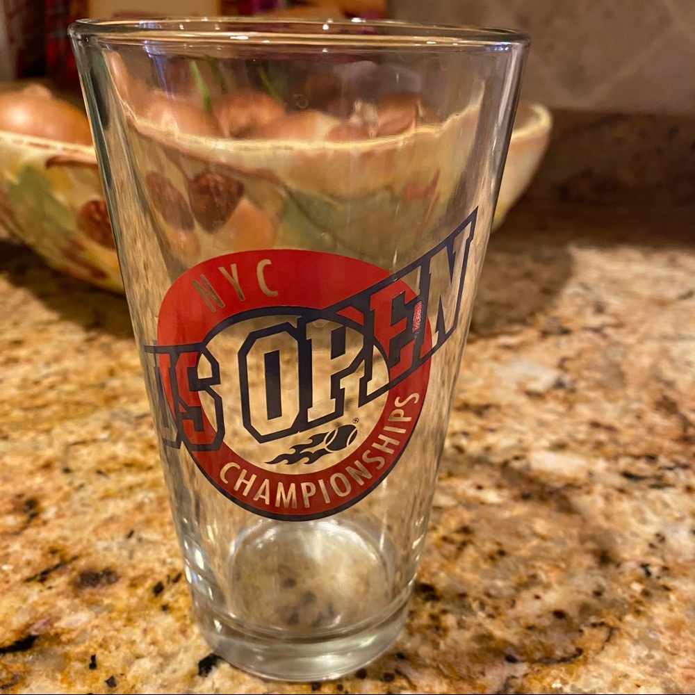 NYC US Open Large Glass Collectible Tumbler